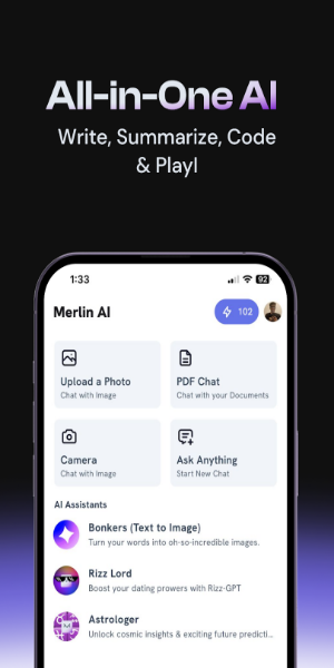 Merlin - Chat with AI ảnh chụp màn hình 0