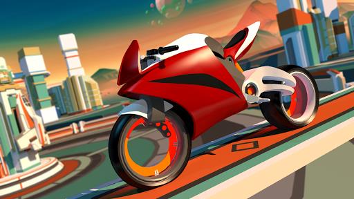 Gravity Rider: Space Bike Race экрана 1