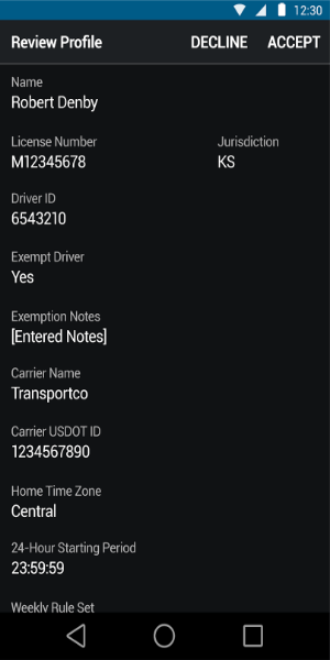 Garmin eLog™ Compliant ELD capture d’écran 2