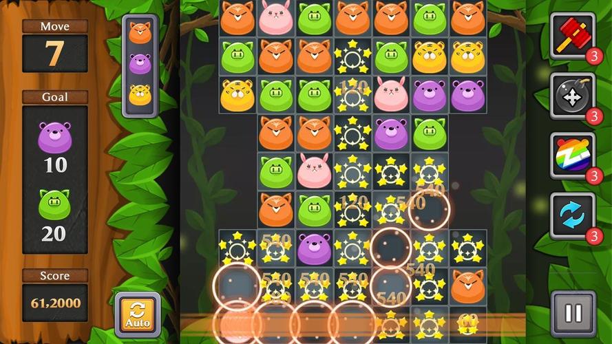 Jungle Match Puzzle экрана 1