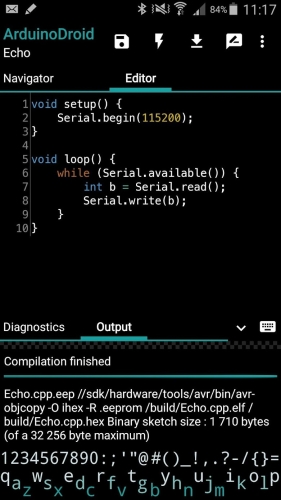 ArduinoDroid экрана 2