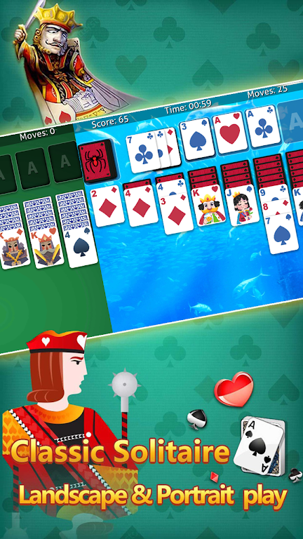 klondike solitaire :card shark Capture d'écran 1