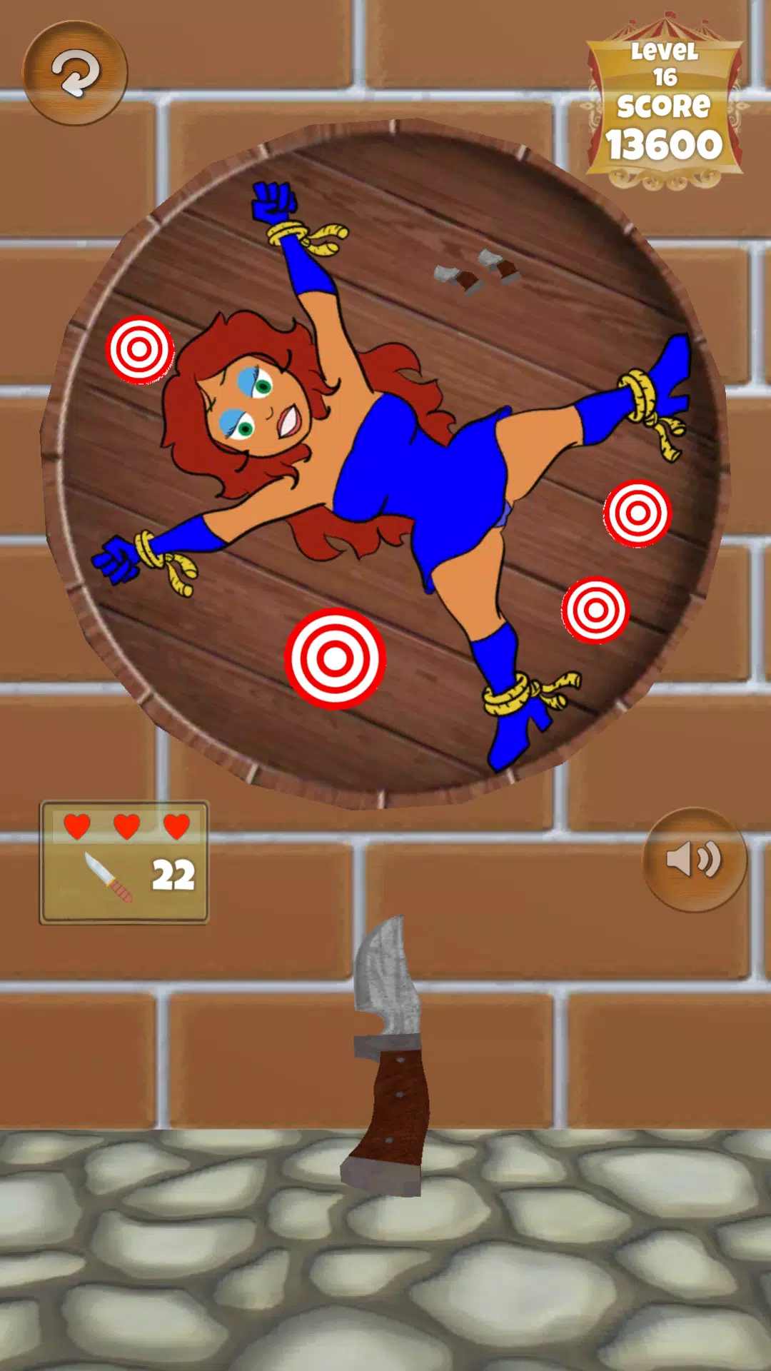 Classic Knife Throwing Game ảnh chụp màn hình 2