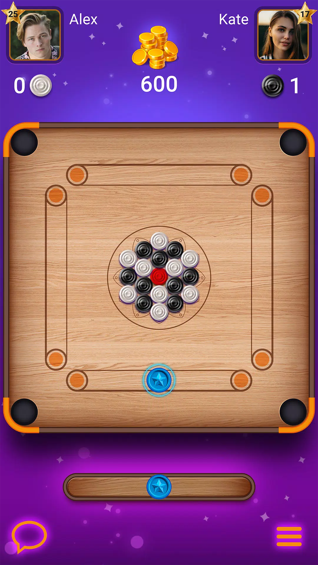 Carrom Lure - Disc pool game屏幕截圖0