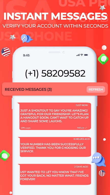 USA Phone Number Receive SMS应用截图第3张