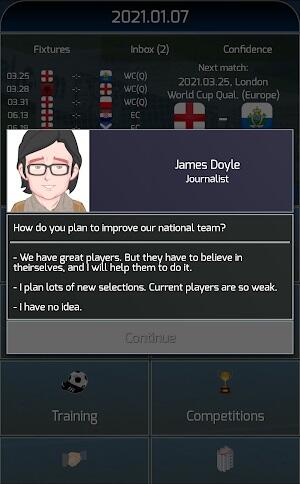 ภาพหน้าจอ True Football National Manager 1