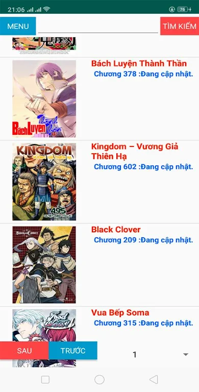 ภาพหน้าจอ Truyen tranh online 3.0 0