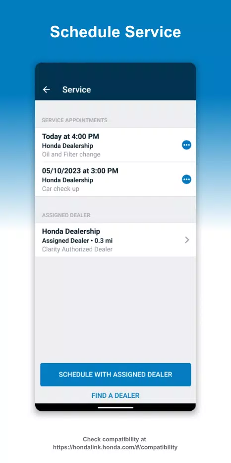 Screenshot HondaLink 3