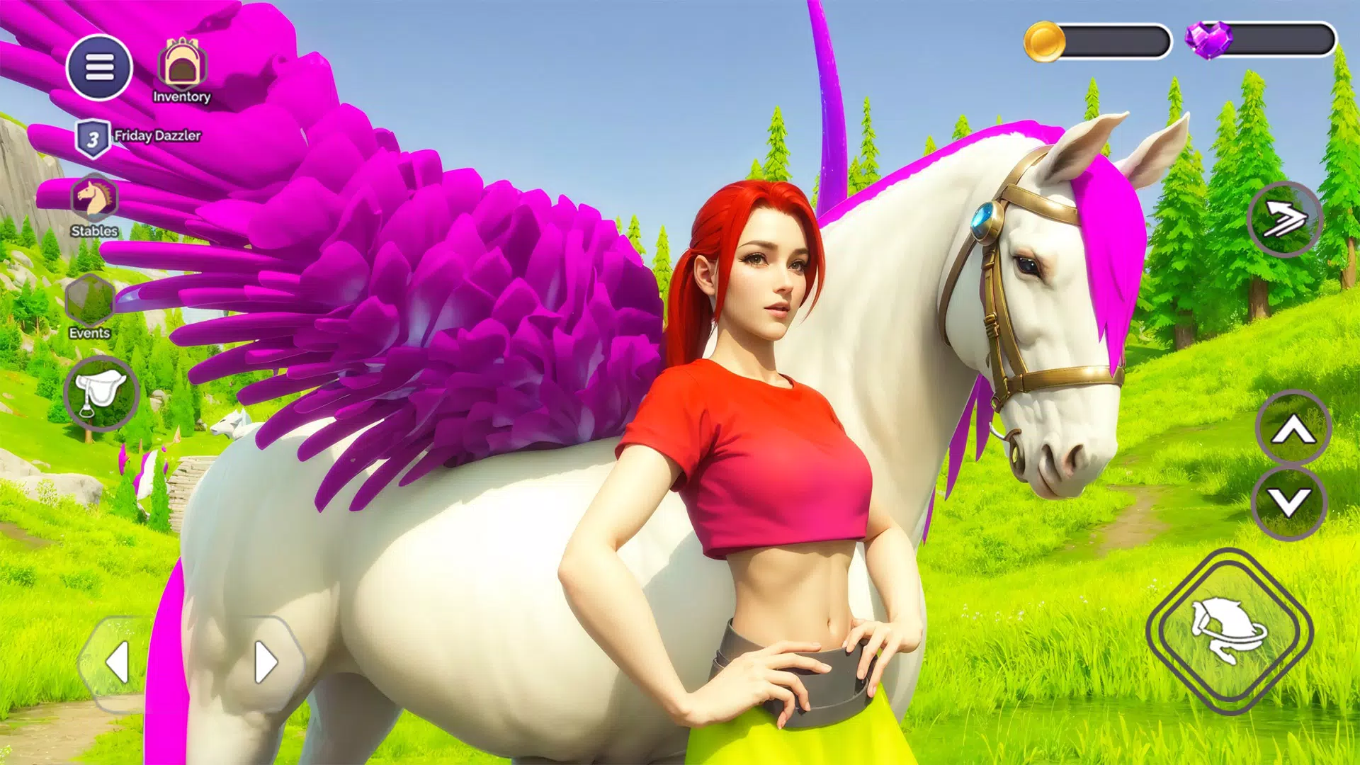 ภาพหน้าจอ My Flying Unicorn Horse Game 0