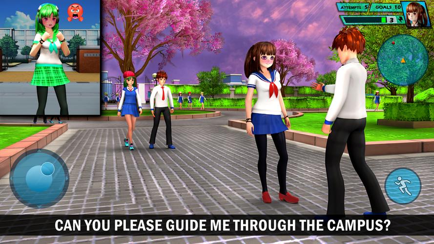School Love Life: Anime Games屏幕截圖2