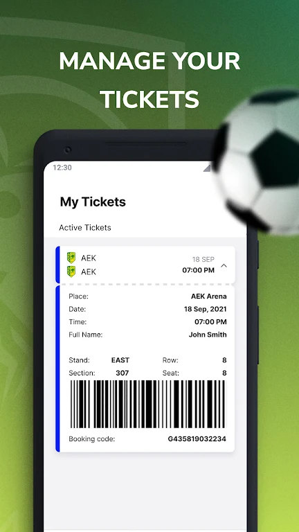 ภาพหน้าจอ Aek tickets 2