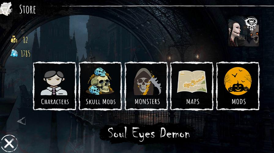 Soul Eyes Demon: Horror Skulls ảnh chụp màn hình 1