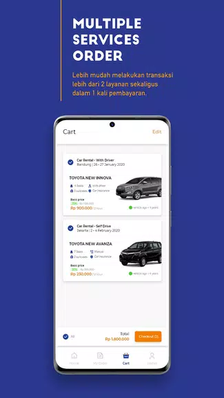 TRACtoGo: Rental Mobil & Busスクリーンショット1