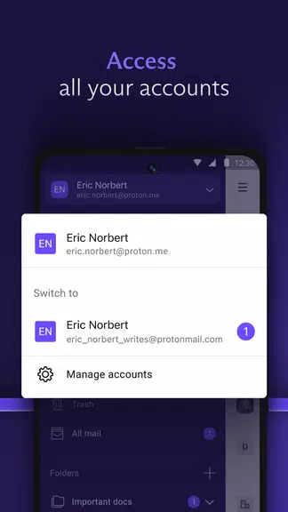 Proton Mail: Encrypted Email ကိုဖန်သားပြင်2