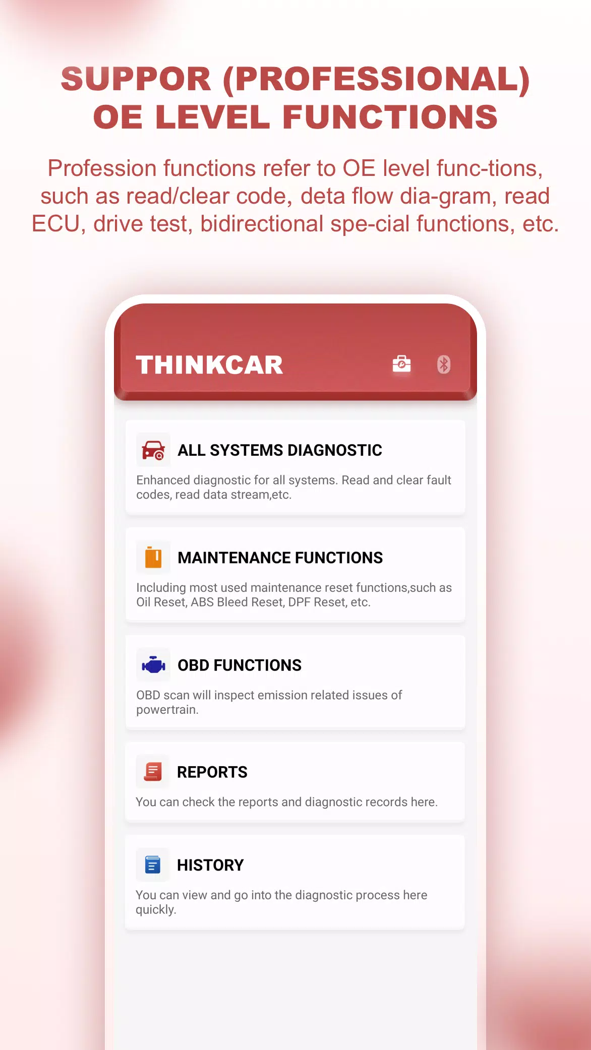 ThinkCar pro ကိုဖန်သားပြင်0