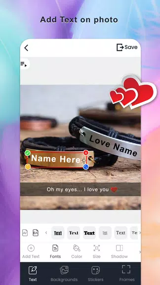 Name on necklace - Name art screenshot 1