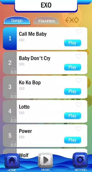 EXO Chibi Piano Tiles Скриншот 1