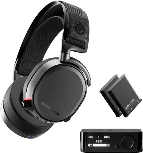 SteelSeries - Arctis Pro Wireless DTS Headphone:X v2.0 Surround Sound Gaming Headset for PS4 and PC