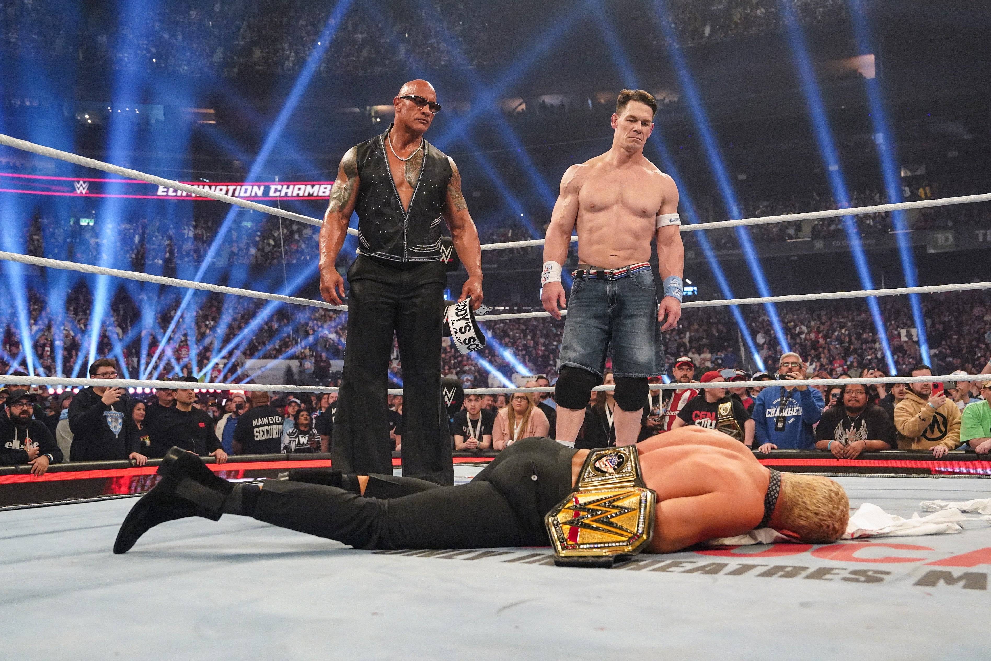 John Cena's heel turn at WWE Elimination Chamber. Photo by Rich Freeda/WWE via Getty Images.