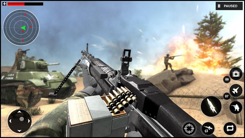 Gunner World War: WW2 Gun Game captura de pantalla 3