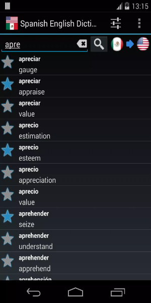 Offline Spanish English Dictionary экрана 0