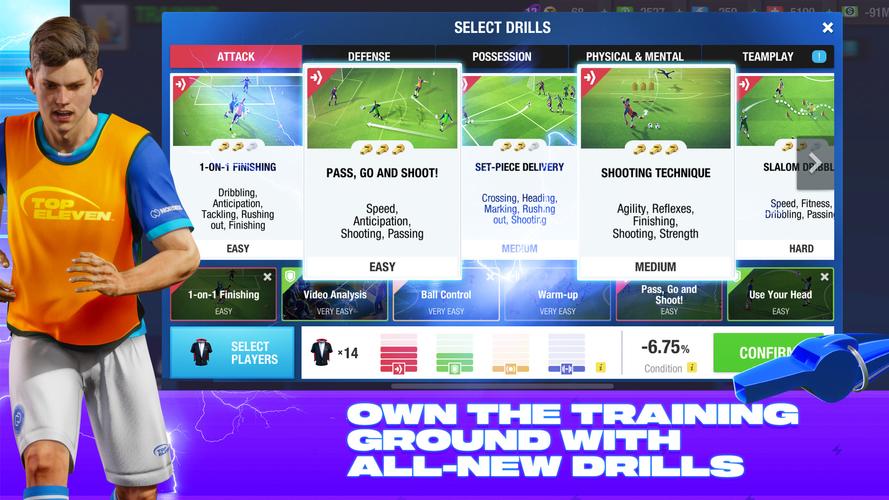 Top Eleven captura de pantalla 3