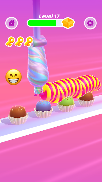 Perfect Cream: Cake Games Mod screenshot 2