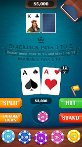 Casino BlackJack 21 Card Game屏幕截圖1