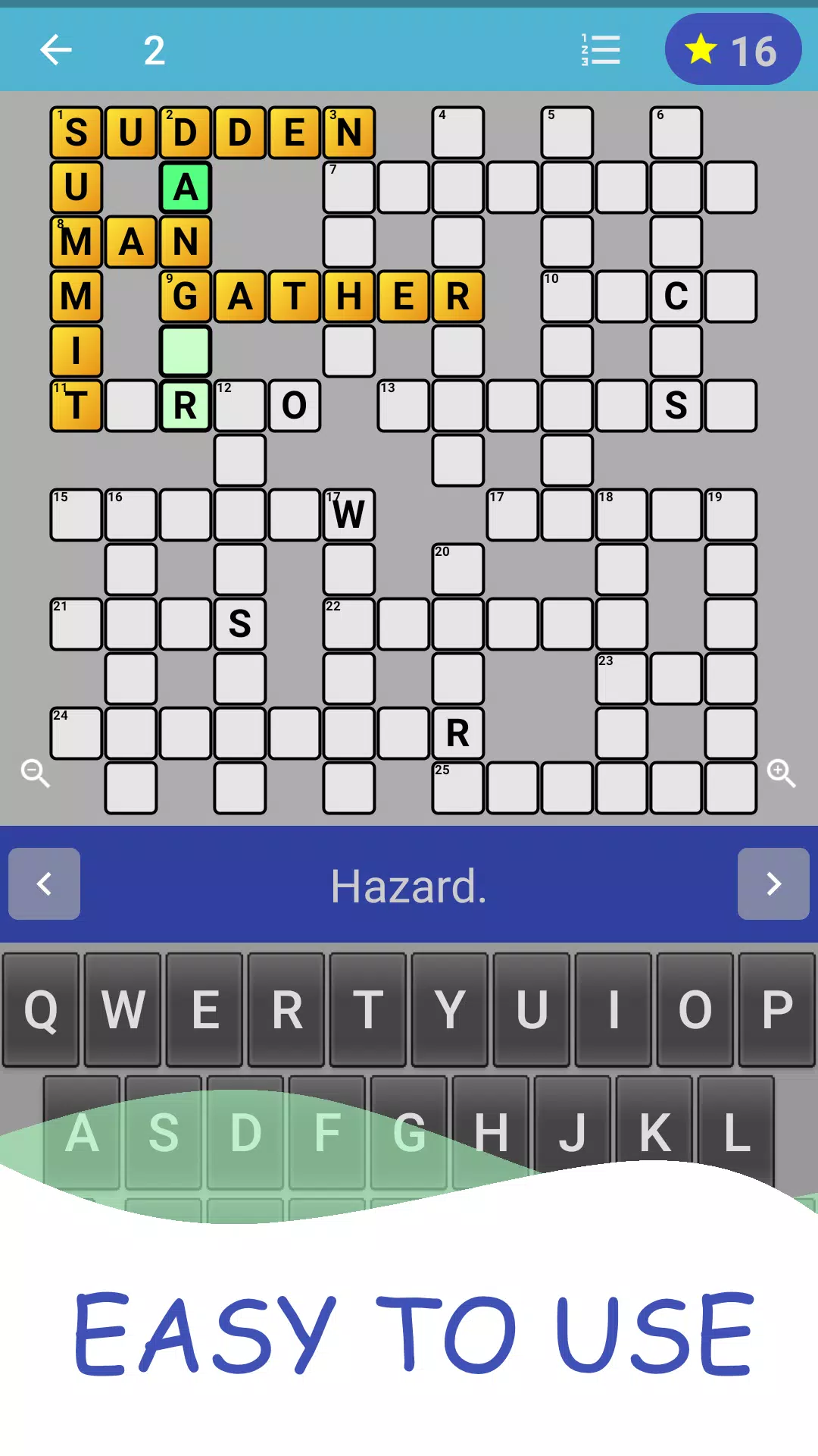 English Crossword puzzle屏幕截圖1