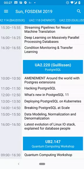 Giggity (schedule viewer) screenshot 1