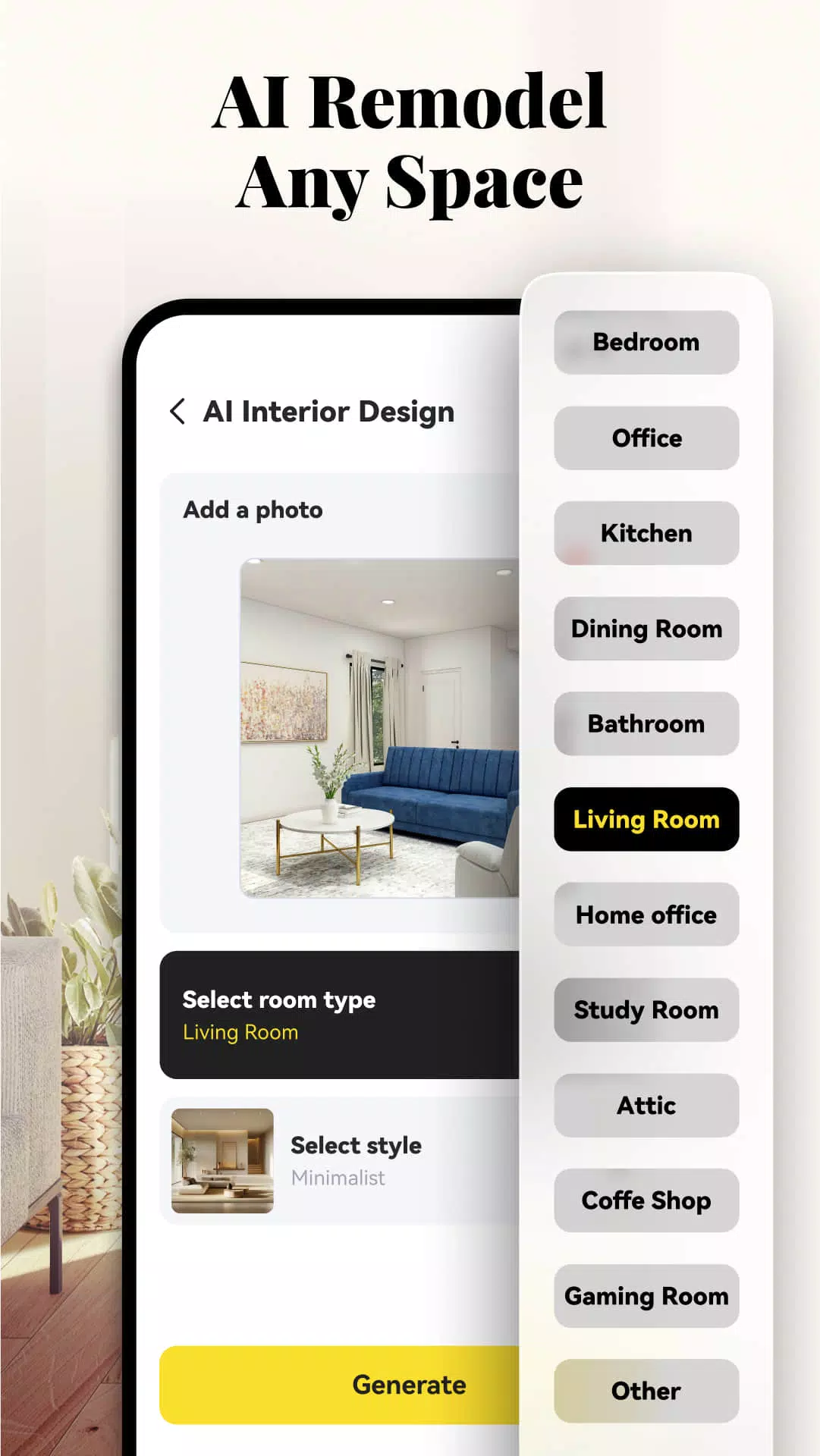 AI Home Design: Interior Decor应用截图第1张