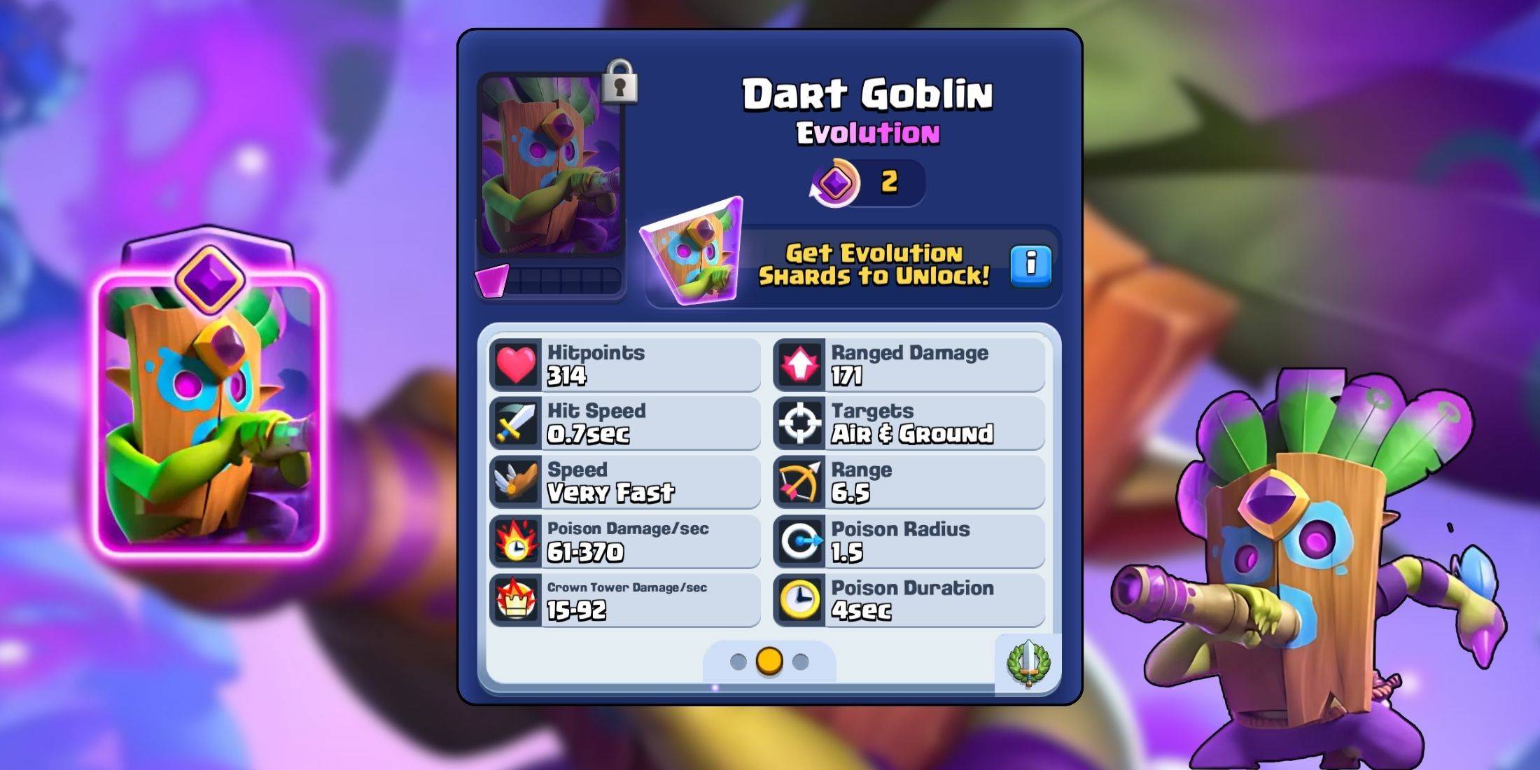 Evo Dart Goblin в Clash Royale