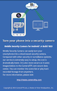 ภาพหน้าจอ Mobile Security Camera (FTP) 0