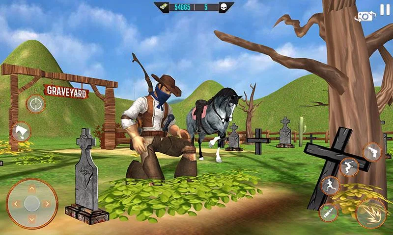 West Cowboy Shooting Games 3D ekran görüntüsü 3