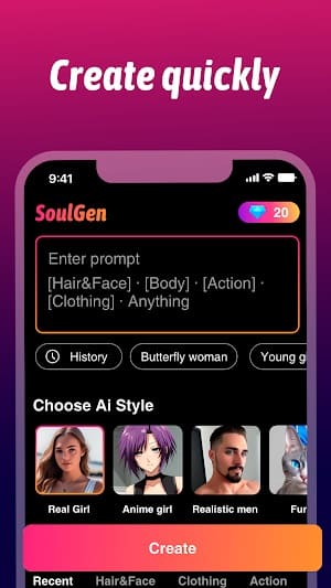 SoulGen AI 스크린샷 3