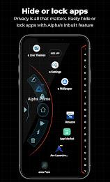 Тема Alpha Hybrid Launcher 4D экрана 1