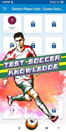 Screenshot soccer player quiz 1