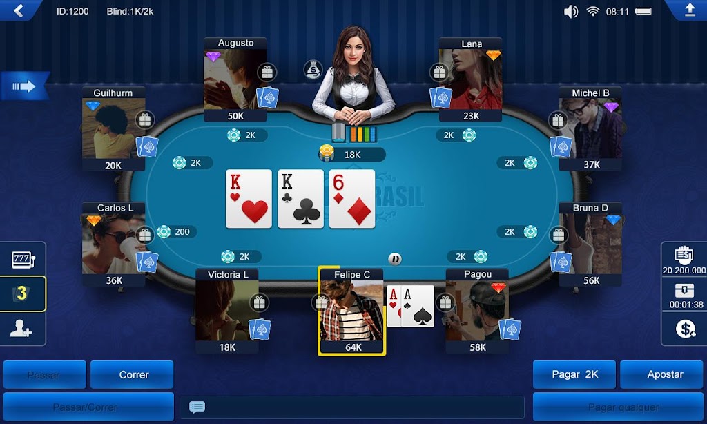 Poker Brasil HD ekran görüntüsü 1