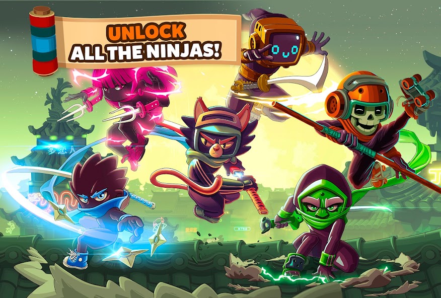 Ninja Dash Run - Offline Game Mod ဖန်သားပြင်ဓာတ်ပုံ 2