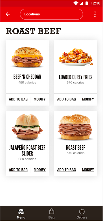 Arby’s Fast Food Sandwiches ekran görüntüsü 1