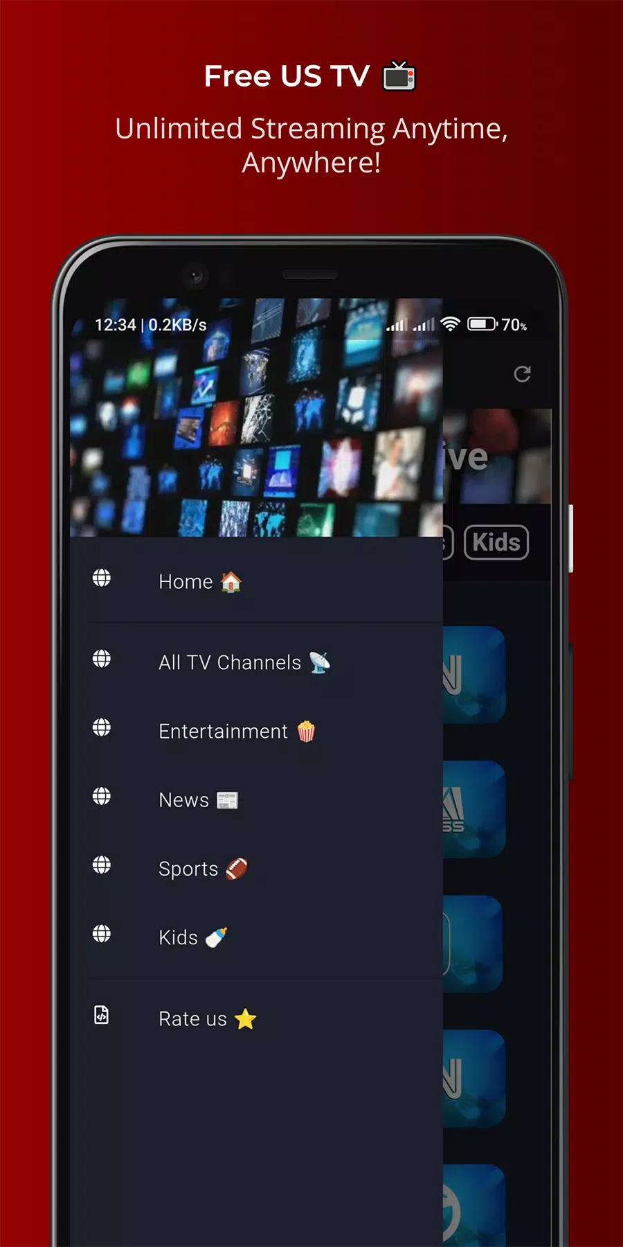 TheTVApp USA Live 스크린샷 2