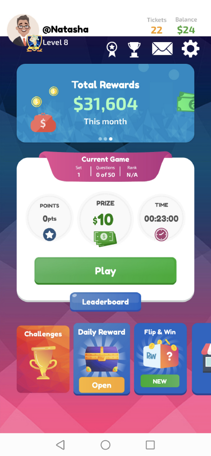 Play and Win-Win Cash Prizes!屏幕截圖0