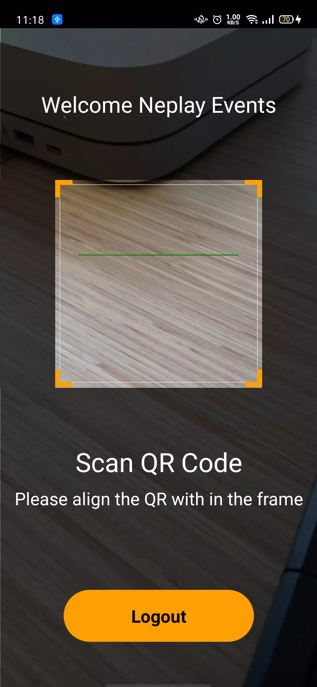 MSM QR Scanner Screenshot 1