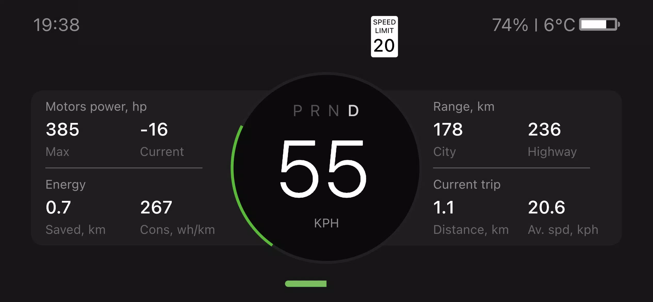 ภาพหน้าจอ Teslogic Dash 0