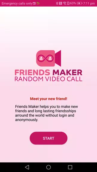 Friends Maker - Random Video Call ảnh chụp màn hình 0