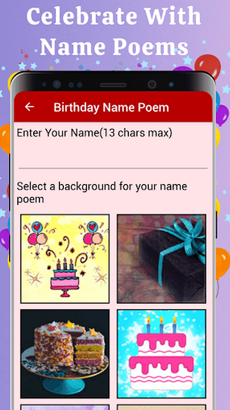 ภาพหน้าจอ Birthday Cards & Messages Wish 2