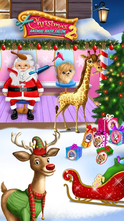 Christmas Animal Hair Salon 2屏幕截圖2