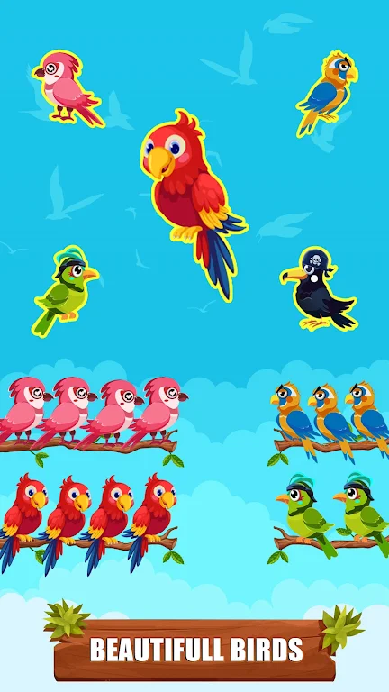 Bird Sort Color - Puzzle Games স্ক্রিনশট 1