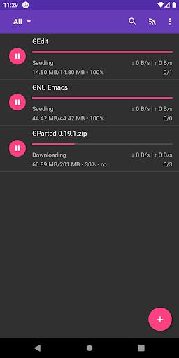 LibreTorrent capture d’écran 1