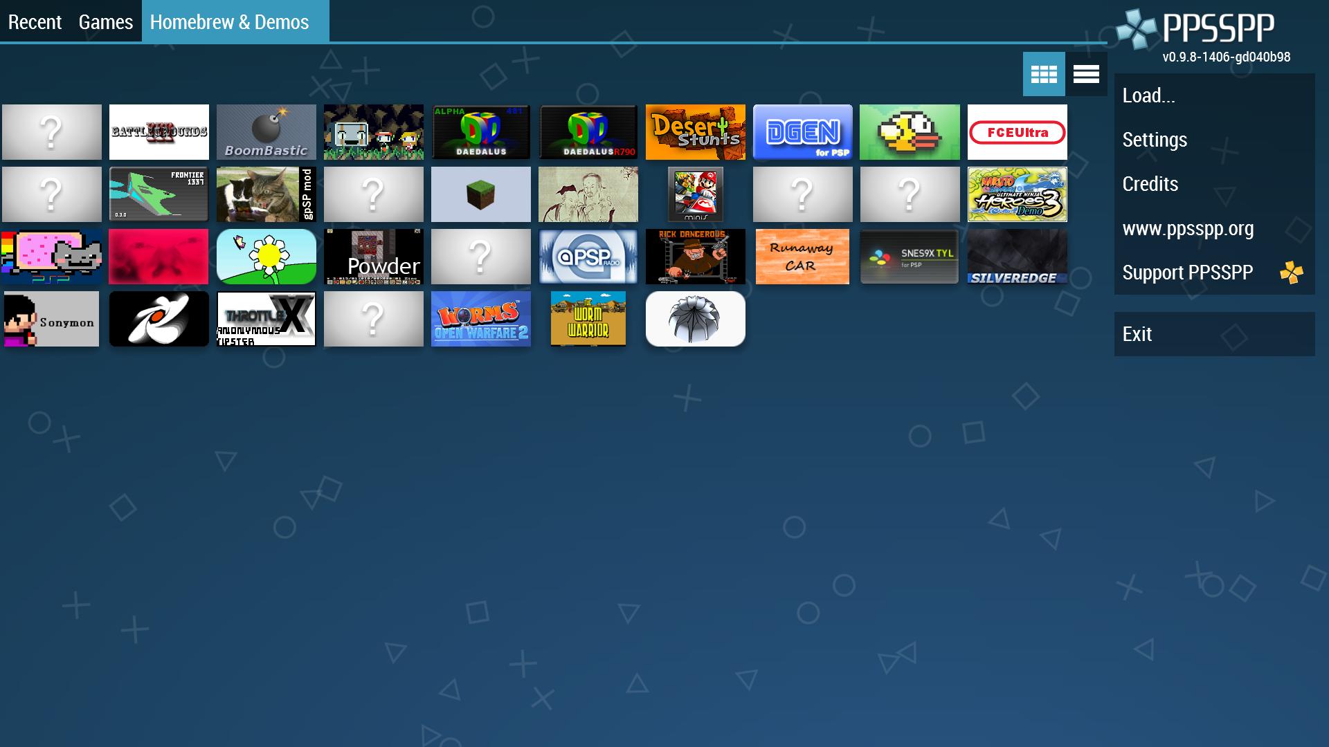PPSSPP экрана 2